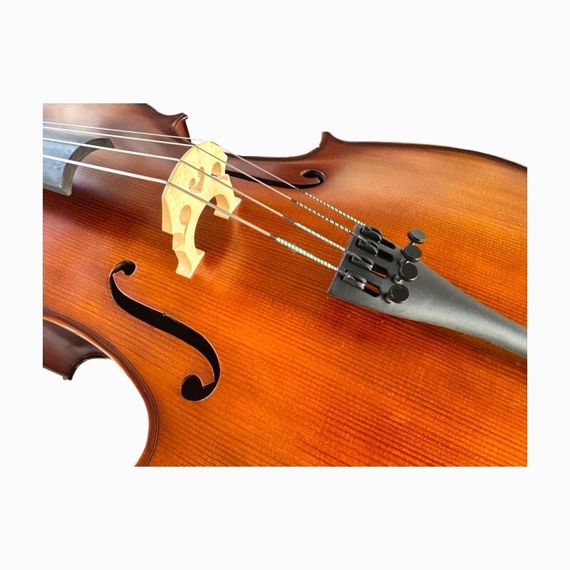 【未使用】Violoncello弦　1セット 1/2 size cello outfit including carbon fibre bow, padded bag and rosin